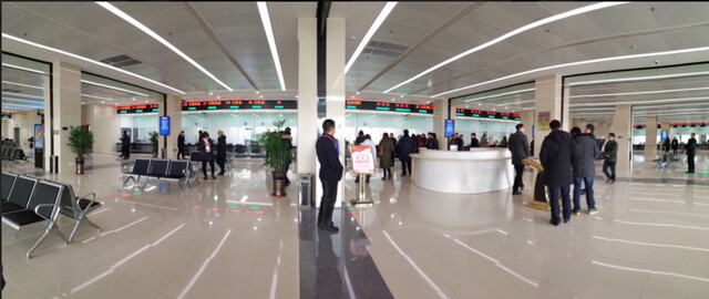 泰州黃橋政務(wù)服務(wù)中心100窗口排隊叫號系統(tǒng)、觸摸查詢系統(tǒng)